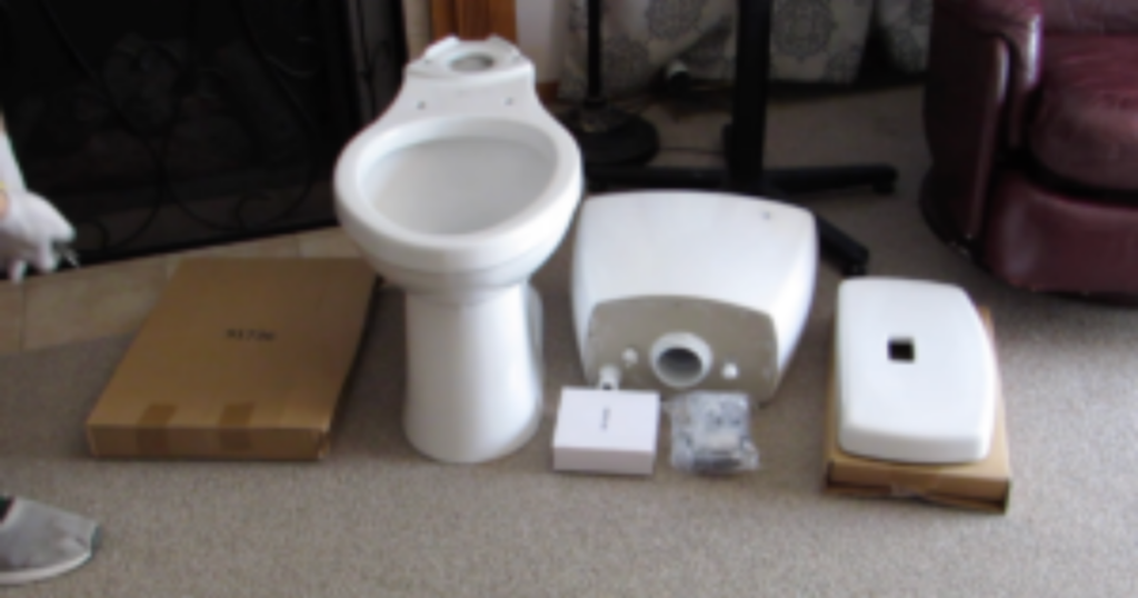 Assembling a toilet