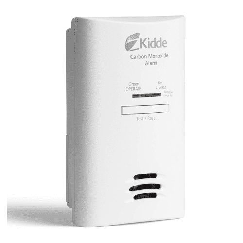 Kidde Carbon Monoxide Detector, Plug In Wall with AA Battery Backup, Carbon Monoxide Detector with Test-Hush Button